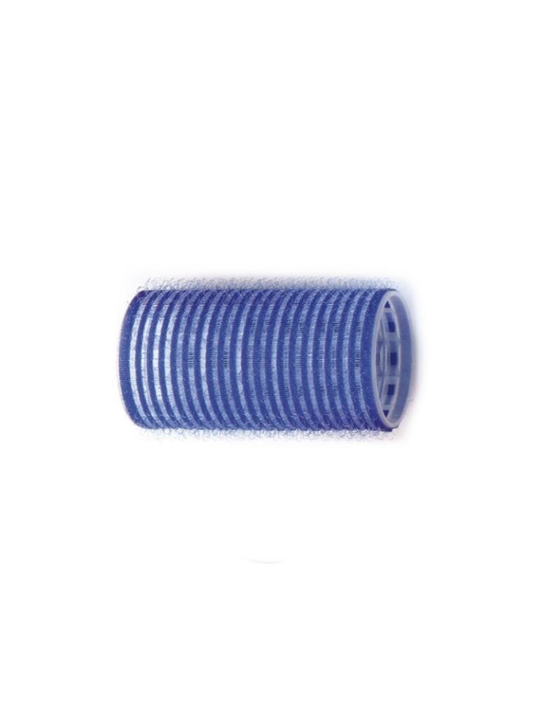 Rulo Peluquería Velcro Azul 36mm AG (12ud)