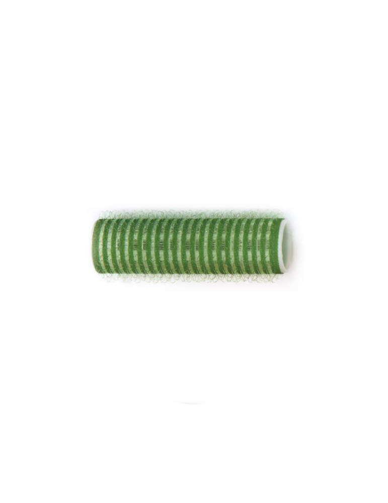 Rulo Peluquería Velcro Verde 21mm AG (12ud)