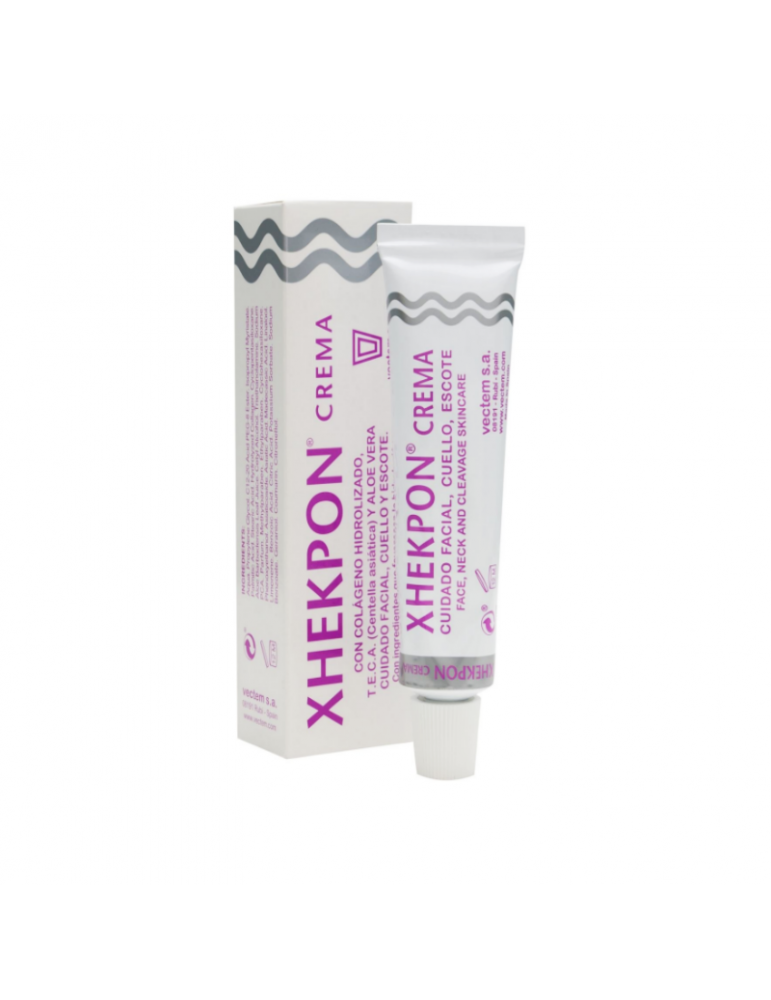 Paquete de 6 – Crema Xhekpon para el cuidado de la piel facial, cuello y  escote – Crema con colágeno hidrolizado y aloe vera/crema anti-aing 40ML –