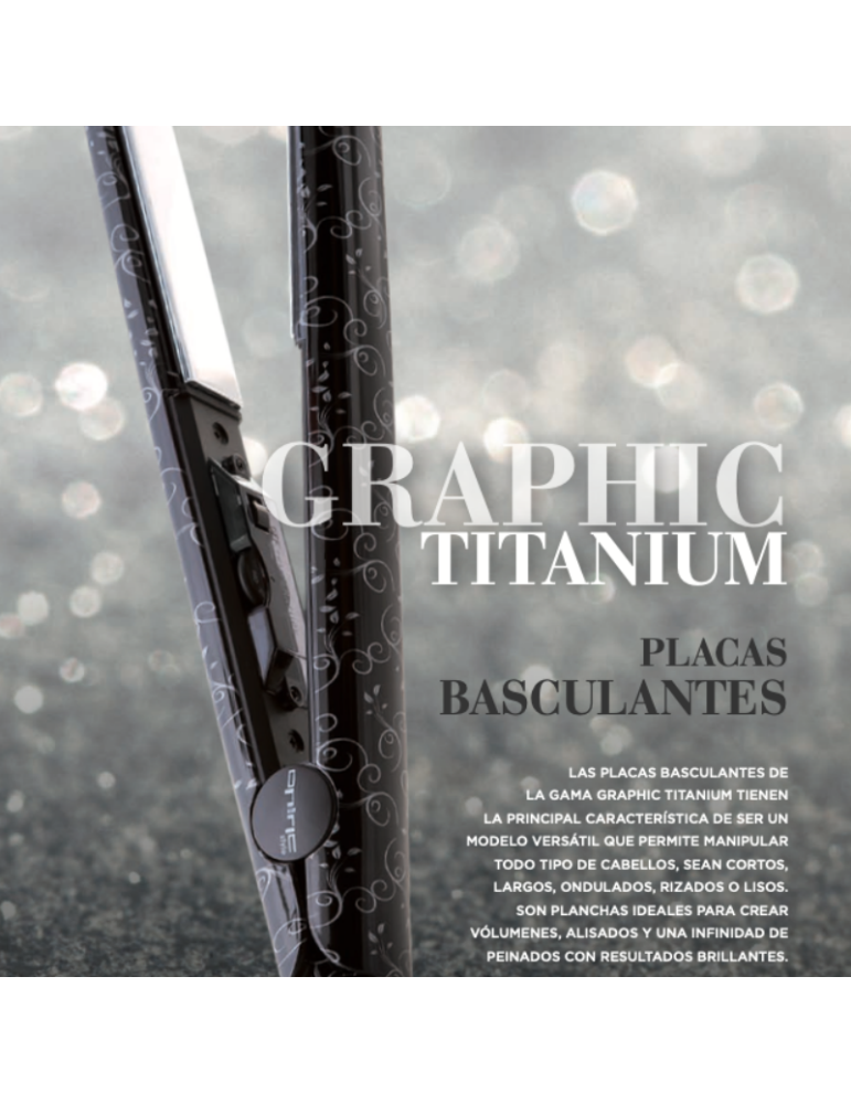 Plancha pelo profesional Graphic Titanium Art Storm Oniric Style