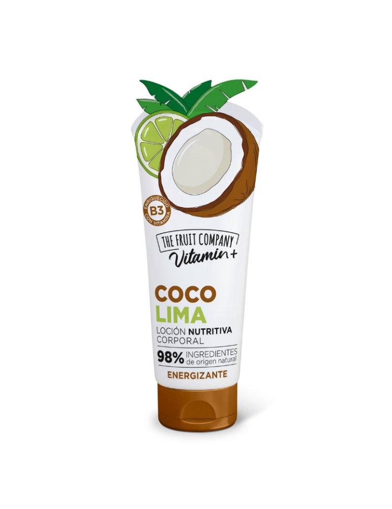 crema corporal fruit company vitamina coco lima energizante